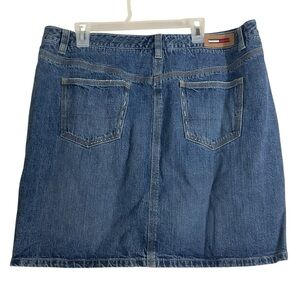 Tommy Hilfiger Vintage Y2K Women's Blue Denim Mini Skirt Size 18 Jean Skirt